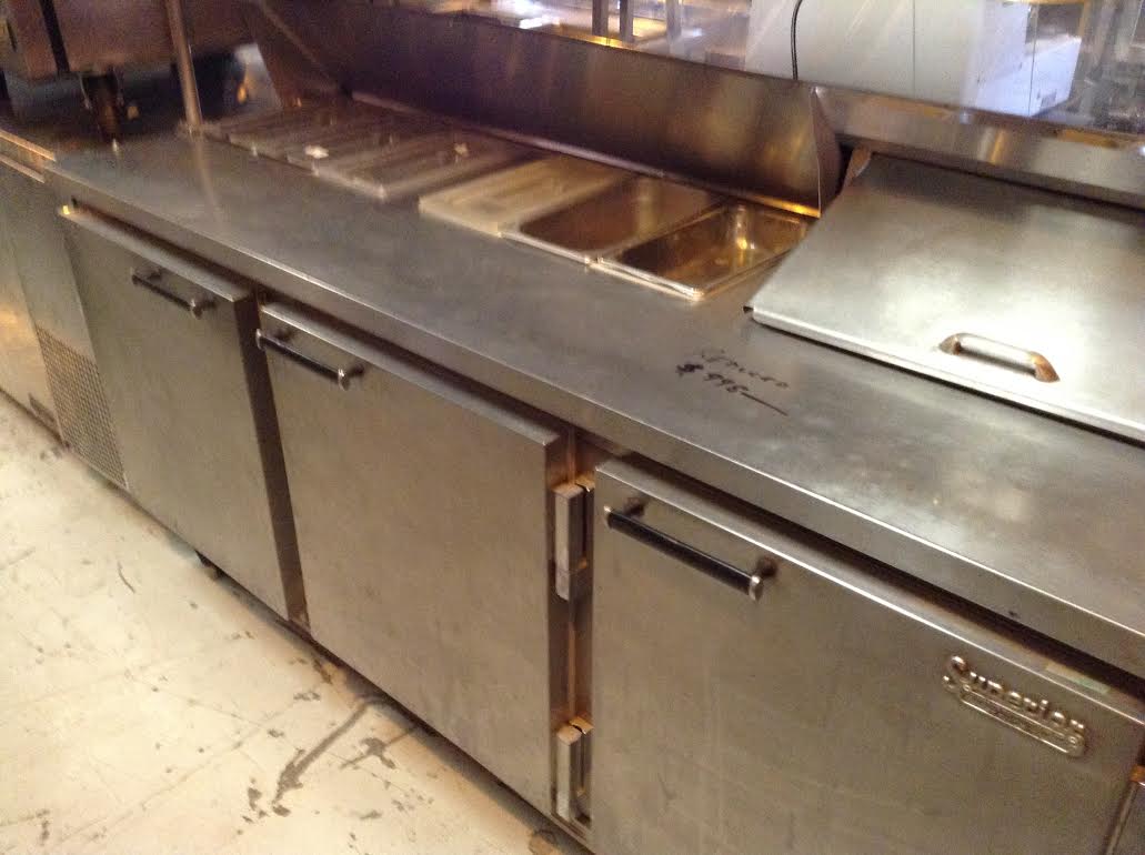 superior refrigerated prep table